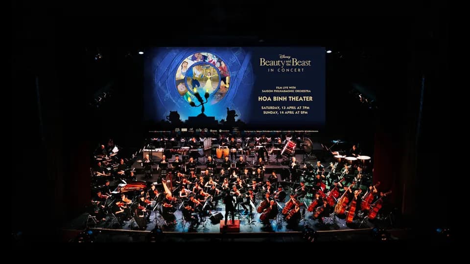 Tác phẩm kinh điển “Beauty and the Beast” kết hợp hòa nhạc trực tiếp